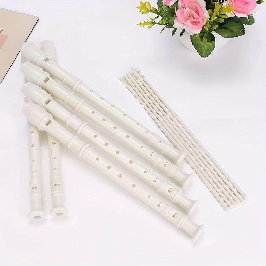 1pc Plastic Flute with 8 holes, versatile music equipment for educational purposes. Comes in multiple colors. Eid Al-Adha Mubarak!