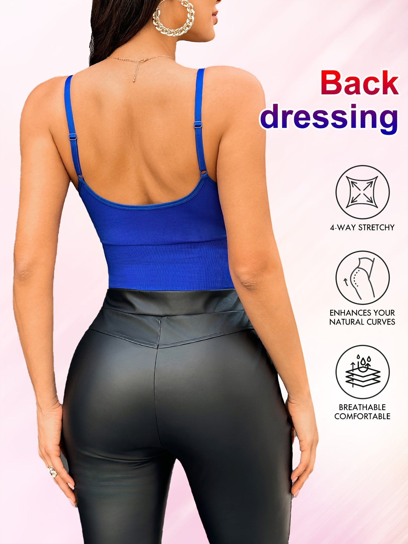 Elegant slimming bodysuit with high support, tummy control, butt lift, ribbed detail, made of lightweight nylon-elastane blend for waist shaping, no padding.