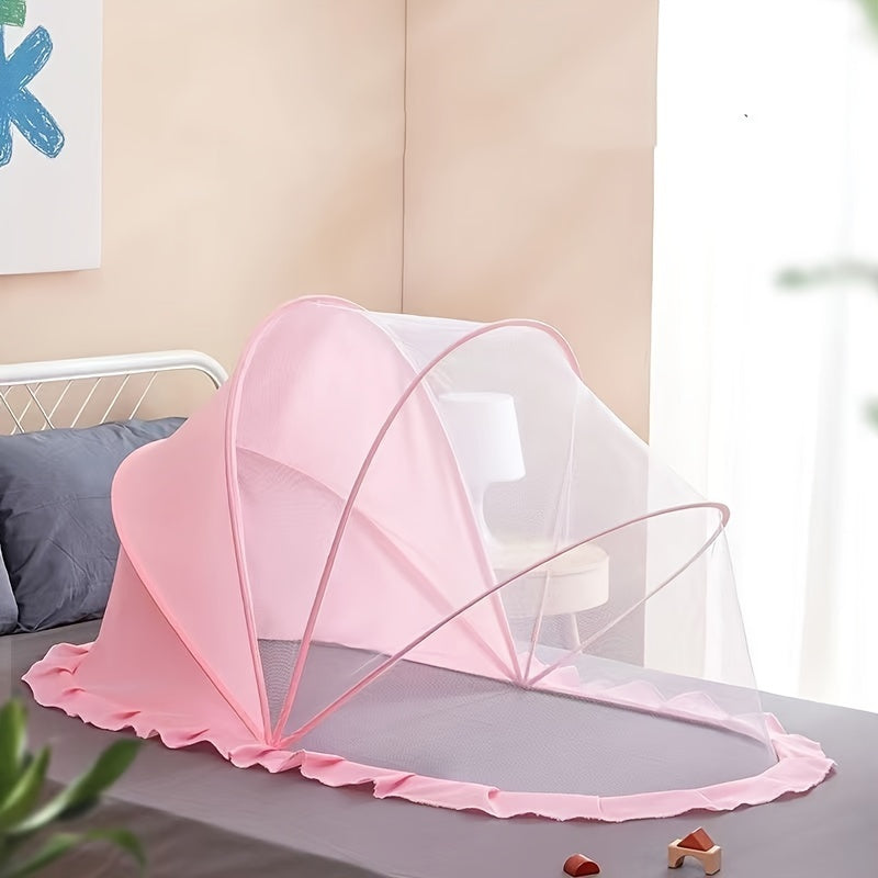 Youngsters Portable and Foldable Mosquito Net - Complete Coverage, No-Bottom Design, Made of Polyester - Ideal for Youngsters