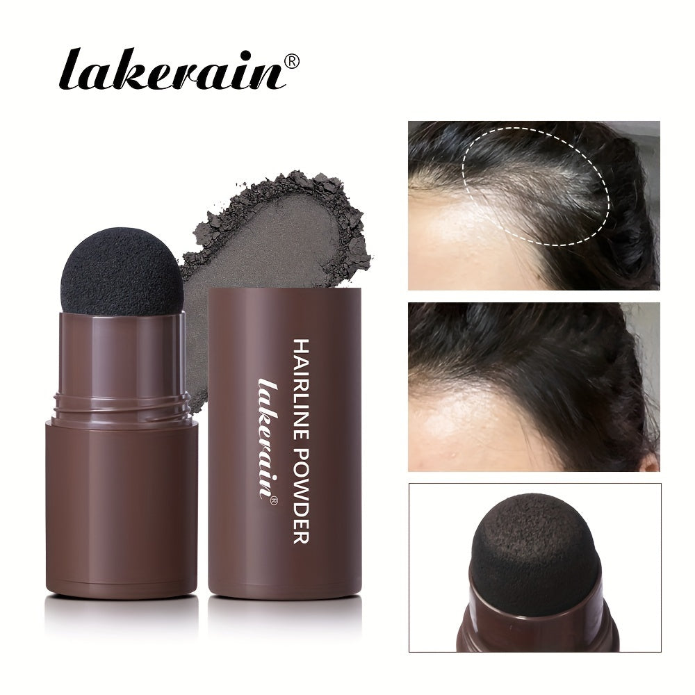 Lakerain Hairline Powder Stick: Instant, Waterproof, Long-Lasting coverage for Hairlines and Gray Roots.