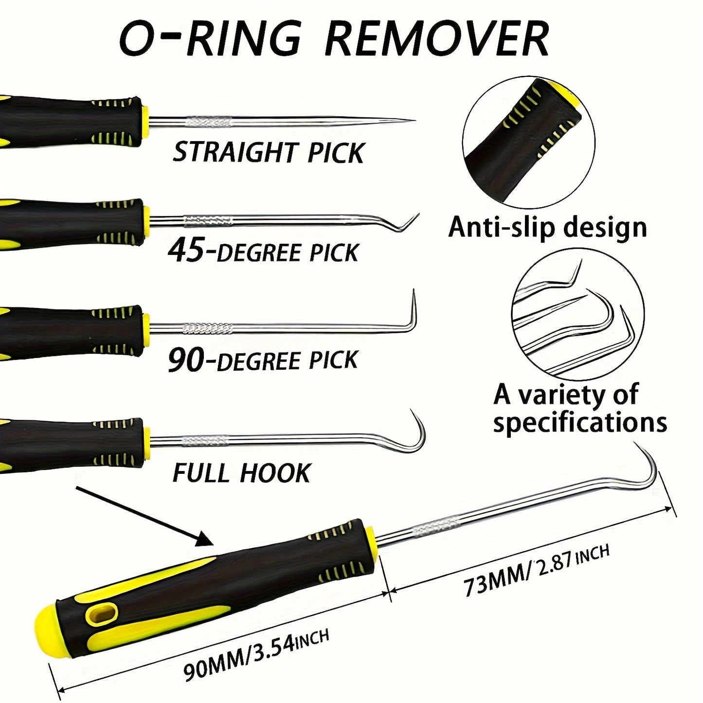 Large O-Ring Kit with 1540 Pieces and Tools for Various Applications, Includes 32 Sizes of Metric NBR Rubber O-Rings