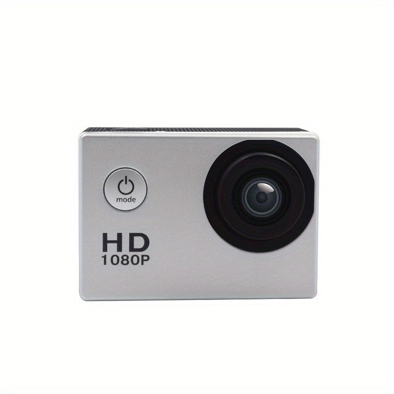 High-definition outdoor sports camera for diving, climbing, aerial videos, and on-board use on motorcycles and bicycles, as well as underwater recording.