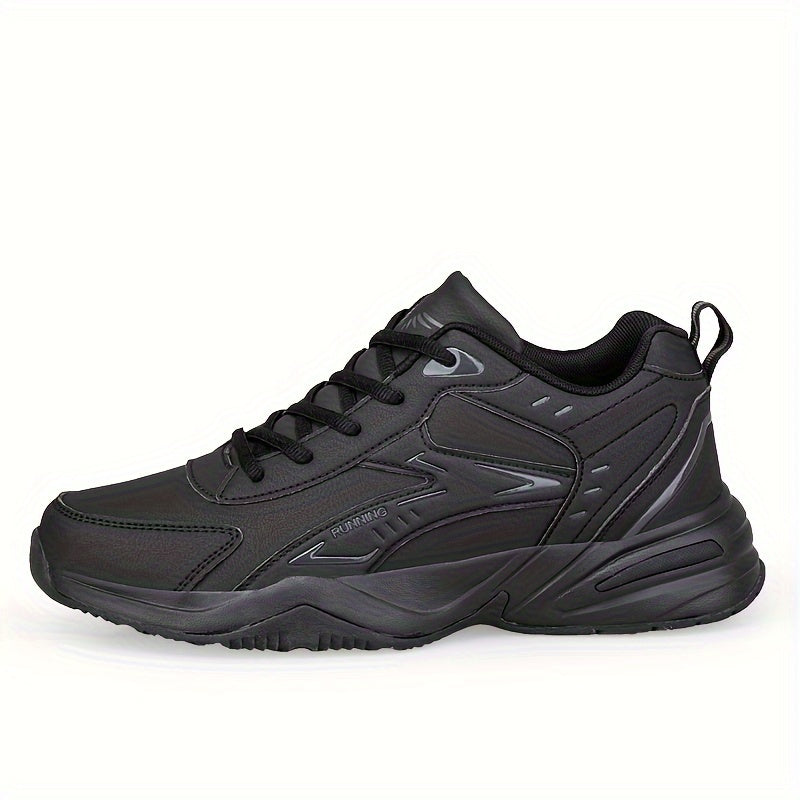 Casual and running shoes for men with striped/solid design, lace-up closure, breathable lining, and durable TPR sole.