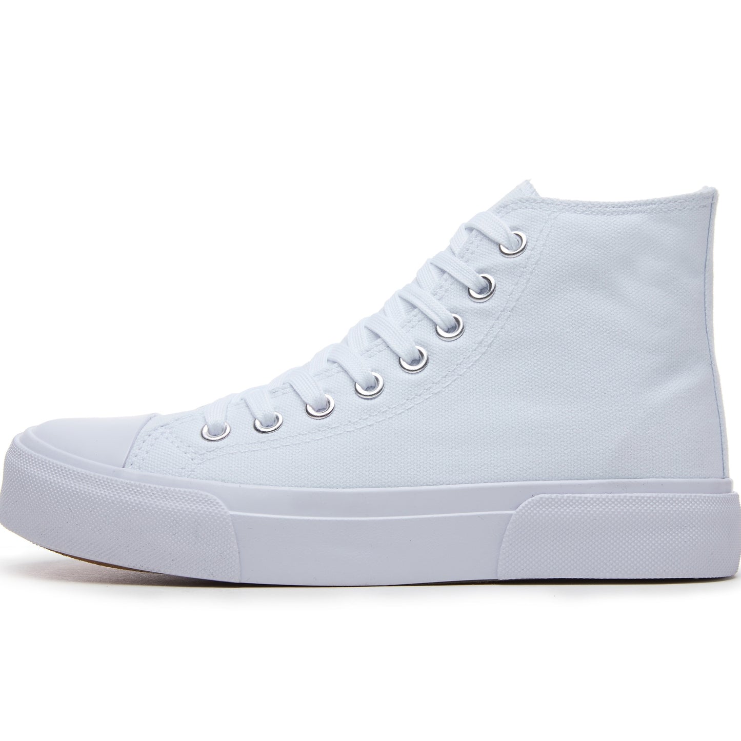 Women's high-top lace-up sneakers, fashionable and comfortable for walking.