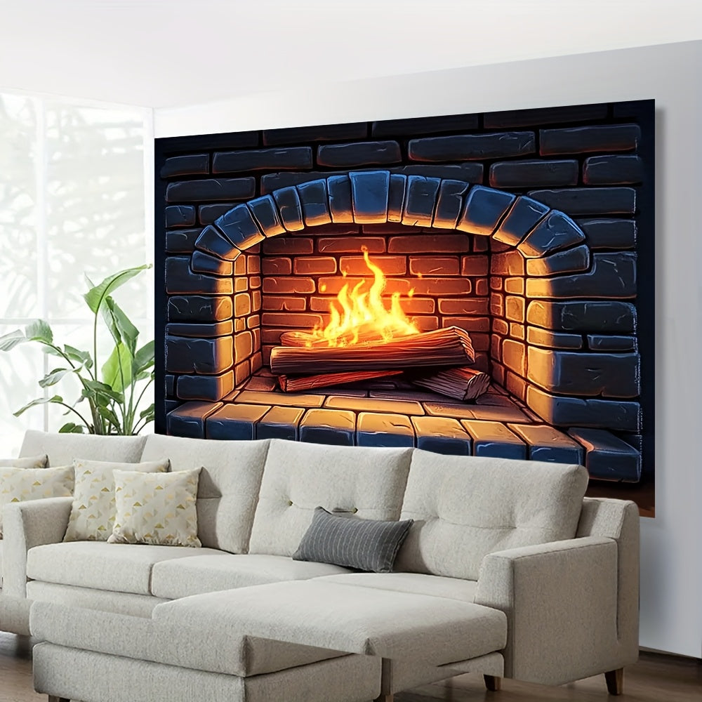 Enhance the festive atmosphere in your home with this 3D Realistic Fireplace Background Cloth! Perfect for family photos, seasonal activities, and special occasions, this beautiful setting adds charm and warmth to any gathering. Elevate your fireplace