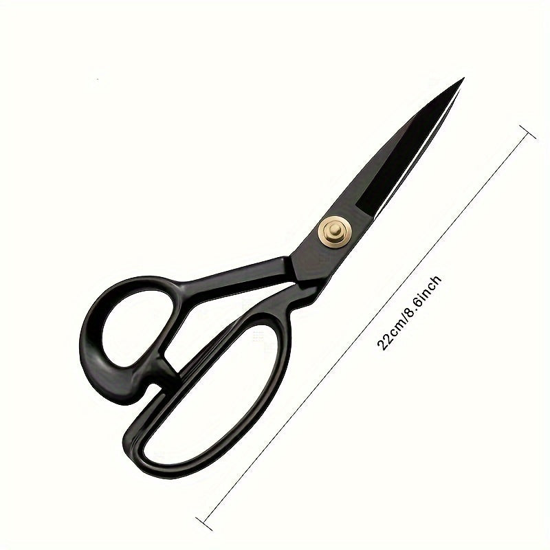 Fabric tailoring scissors, professional 20.32 cm heavy duty leather garment sewing scissors made from high carbon steel for home, office, tailor, garment designer.