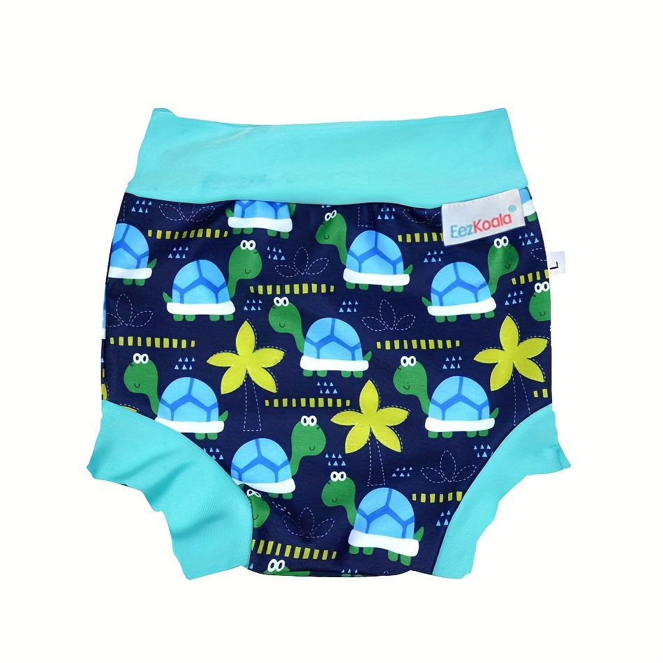 High Waist Leakproof Swimming Diaper for Newborns with Kids' Printed Swimwear - Perfect Gift for Halloween, Thanksgiving, and Christmas