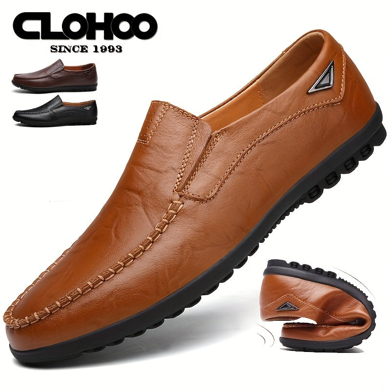 CLOHOO Men's Handmade Loafers in Assorted Colors