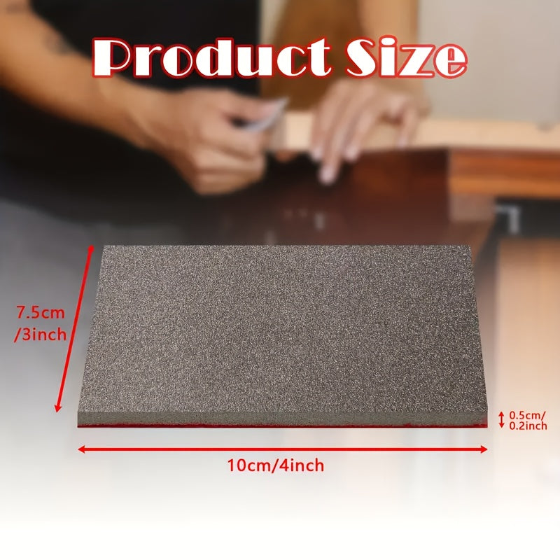 Get 8 pieces of Ultra-Fine Sand Sponge Pads in this pack, offering grit sizes ranging from 400 to 3000. Perfect for achieving smooth finishes in DIY projects, whether you prefer wet or dry sanding. Ideal for polishing wood, metal, models, and drywall