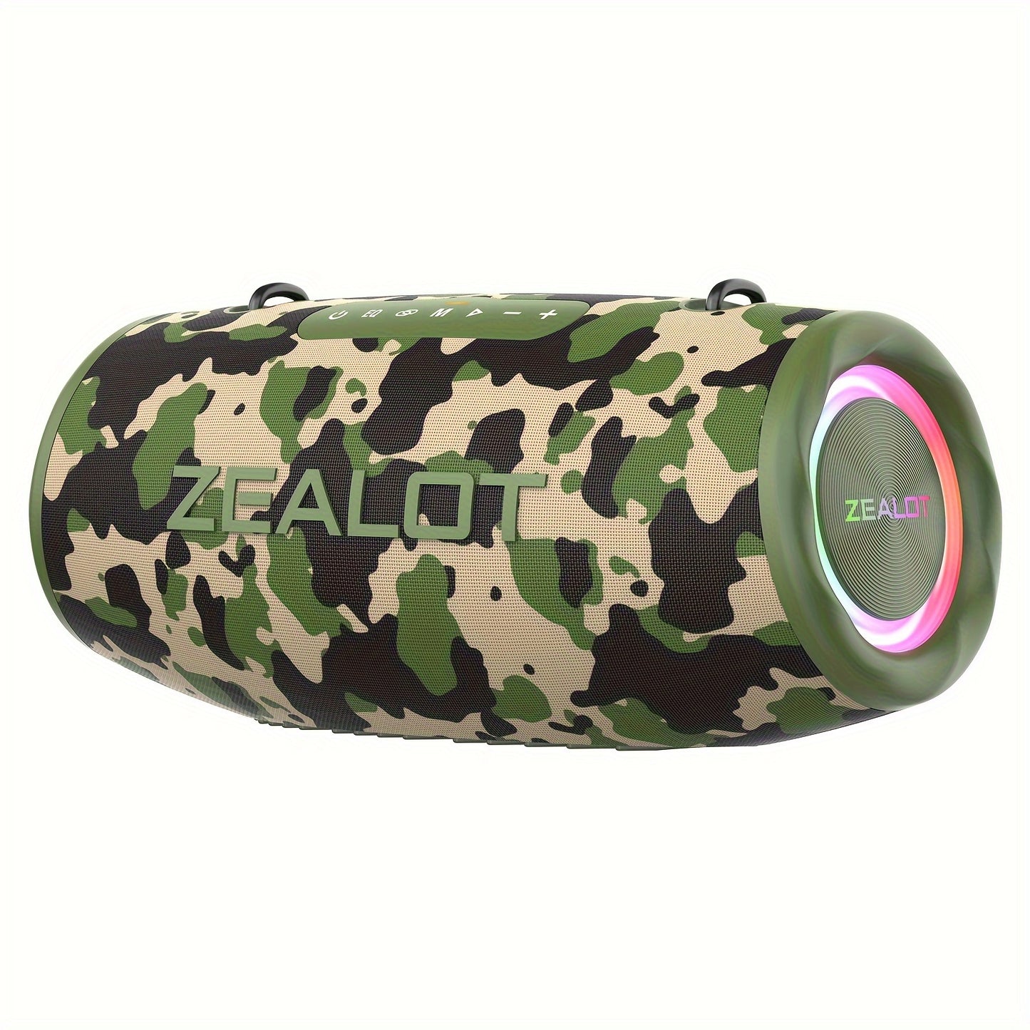 2024 Zealot 80W Outdoor Portable Subwoofer Speaker with Shoulder Belt, HiFi Sound, Dual Pairing, 16000mAh Battery, 24-Hour Playtime, Charging Cable. Compatible with Mobile Devices. Ideal