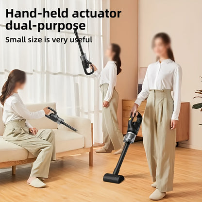 Rechargeable, high-suction cordless handheld vacuum for home, car, and office.