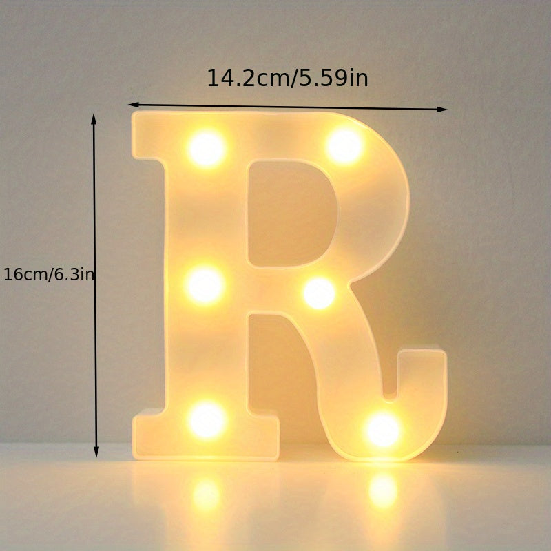 Luxury LED alphabet letter lights for home decoration. Perfect for weddings, birthdays, and Christmas parties.