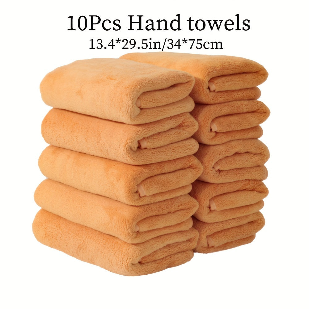 Soft and comfortable microfiber hand towel set with good water absorption, suitable for family, shower, fitness, and sauna. Available in multi-color options.