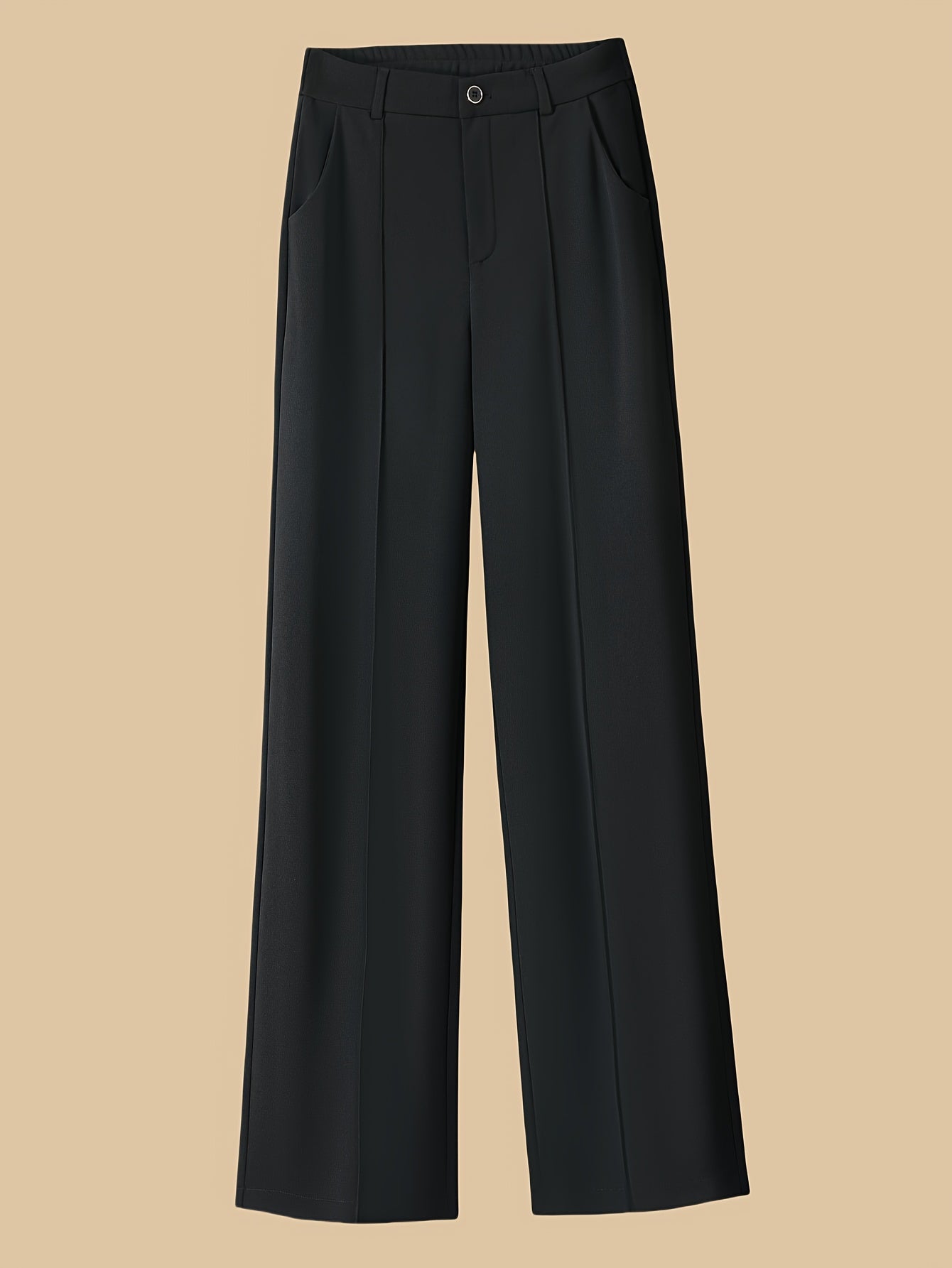 New slim fit wide leg pants for women, high waisted slimming trousers for all seasons.