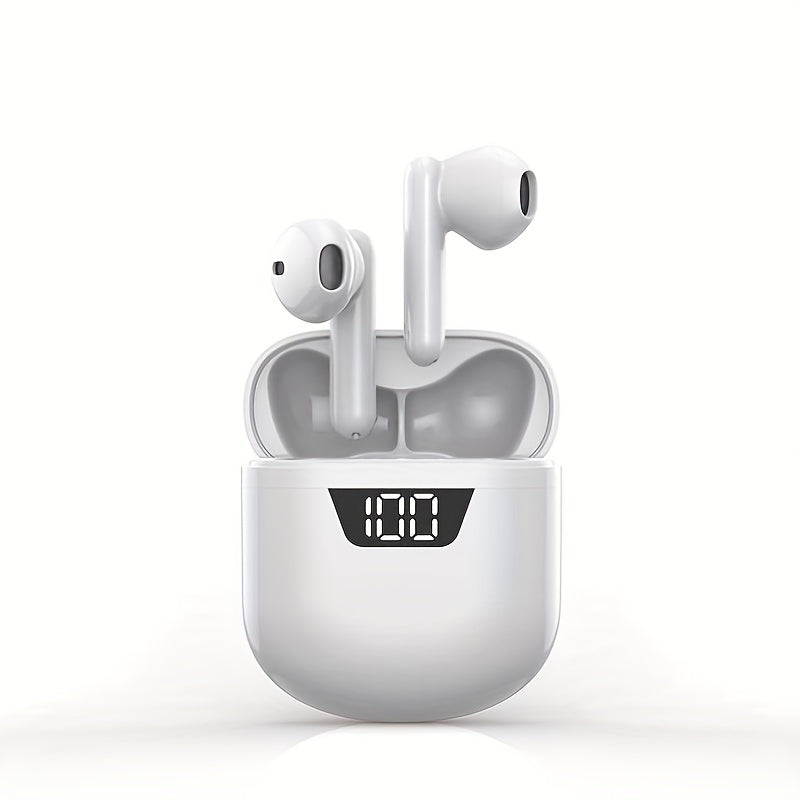 Sports wireless earbuds with microphone for Android and iOS phones.