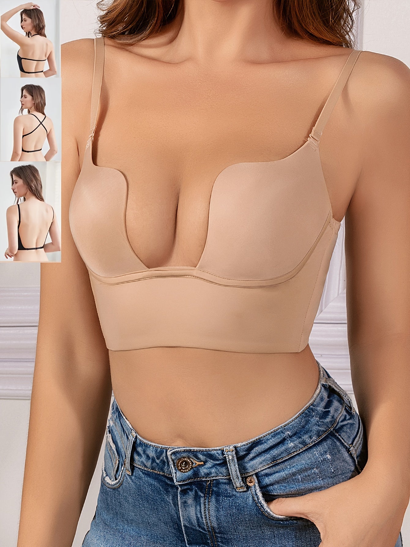 Scoop bra, push up t-shirt bra for women's lingerie & underwear.