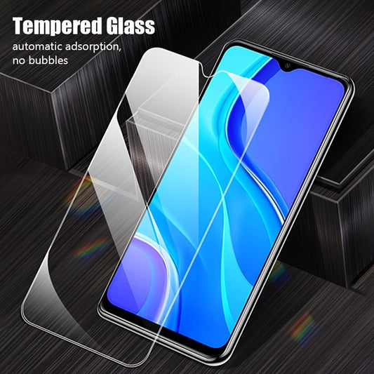 3pcs Tempered Glass Screen Protector for Xiaomi Redmi Series, Shatterproof, HD Clear, Easy Install, 2.5D Arc Edge, Compatible with various Redmi models.