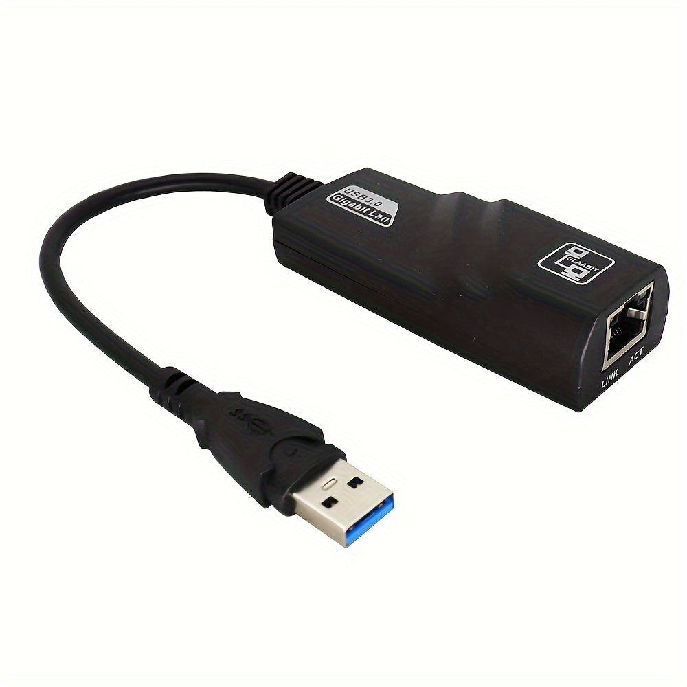 USB 3.0 Ethernet adapter for PC/Laptop, supports speeds of 1000Mbps/100Mbps, compatible with Smartthings, USB powered, operating voltage ≤36V.