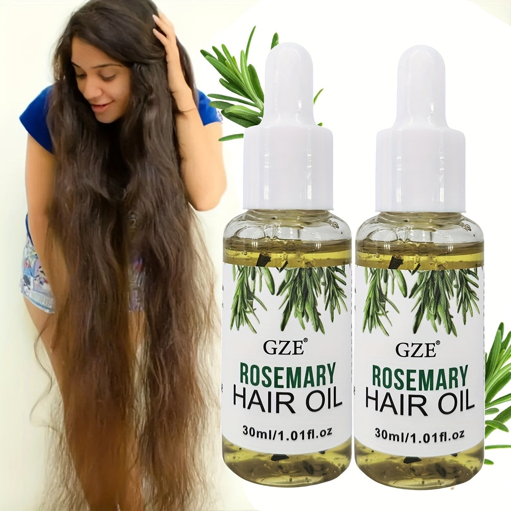 Rosemary Hair & Scalp Oil: Moisturizes and strengthens all hair types, including straight, wavy, and chemically treated.