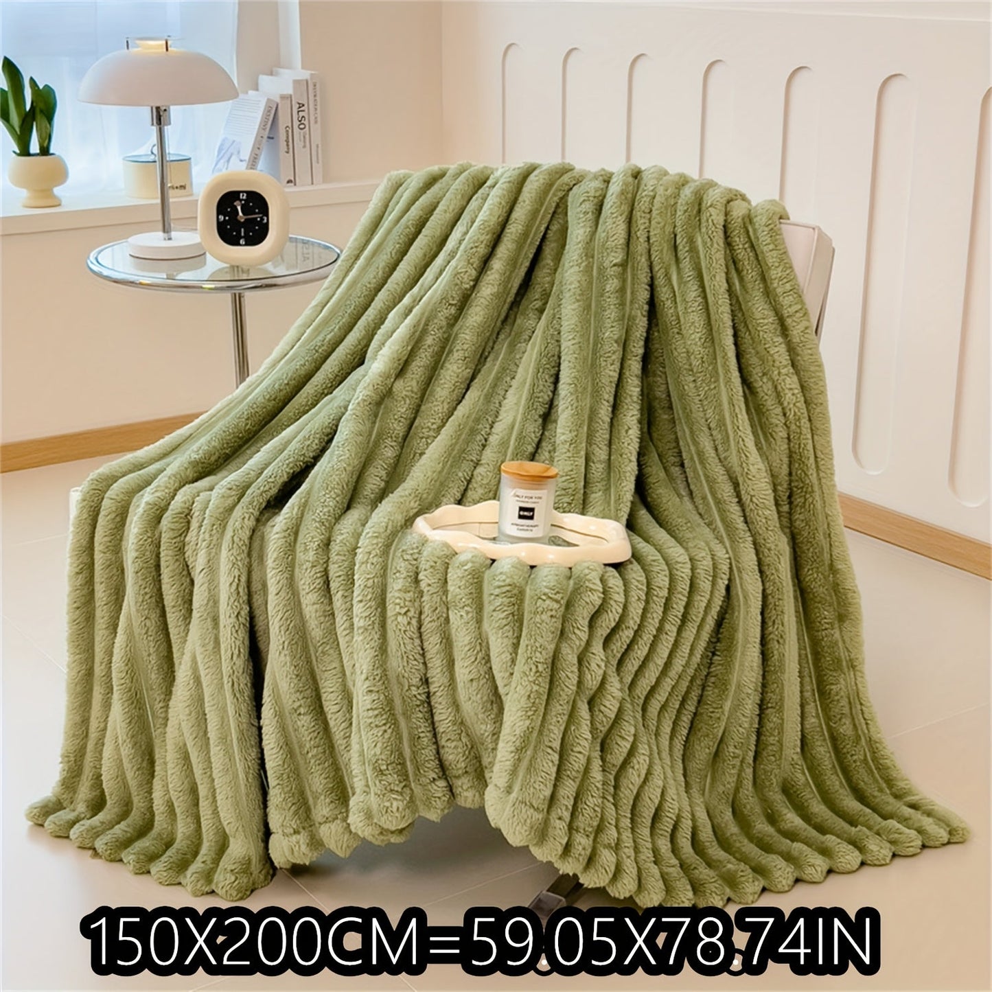 Indulge in the luxury of a Soft Plush Faux Rabbit Blanket - Cozy, Warm, and Stylish for Home, Work, or On the Go - Perfect Gift for Any Occasion