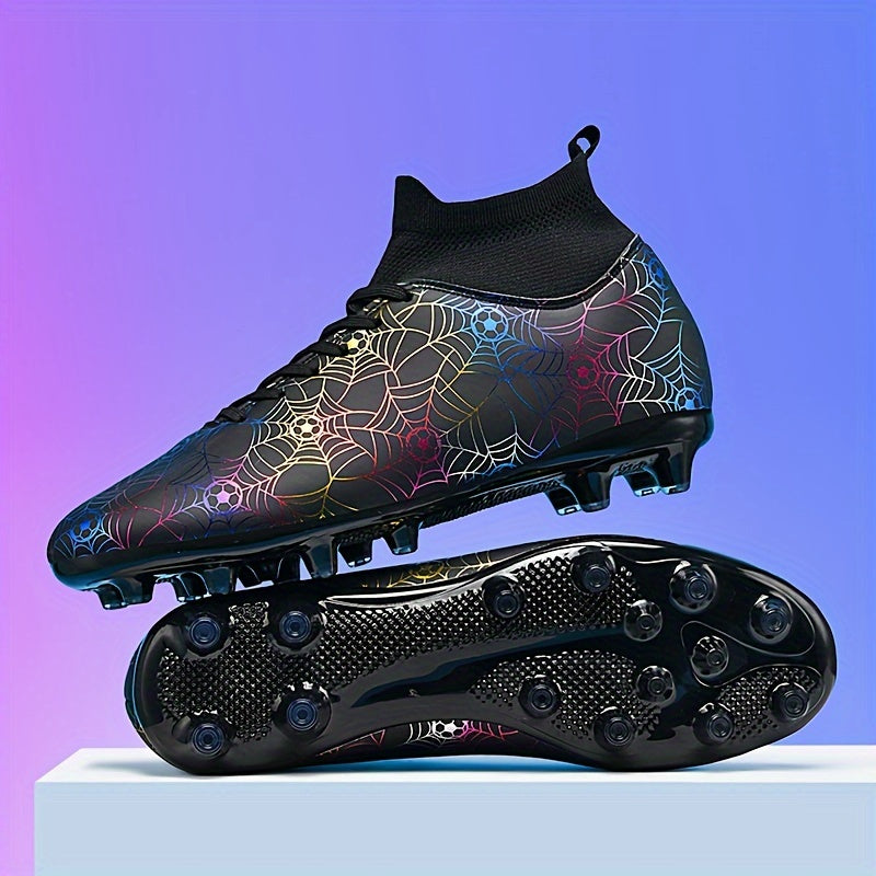 High-performance soccer cleats for all seasons, offering lightweight, non-slip, and shock-absorbing features.