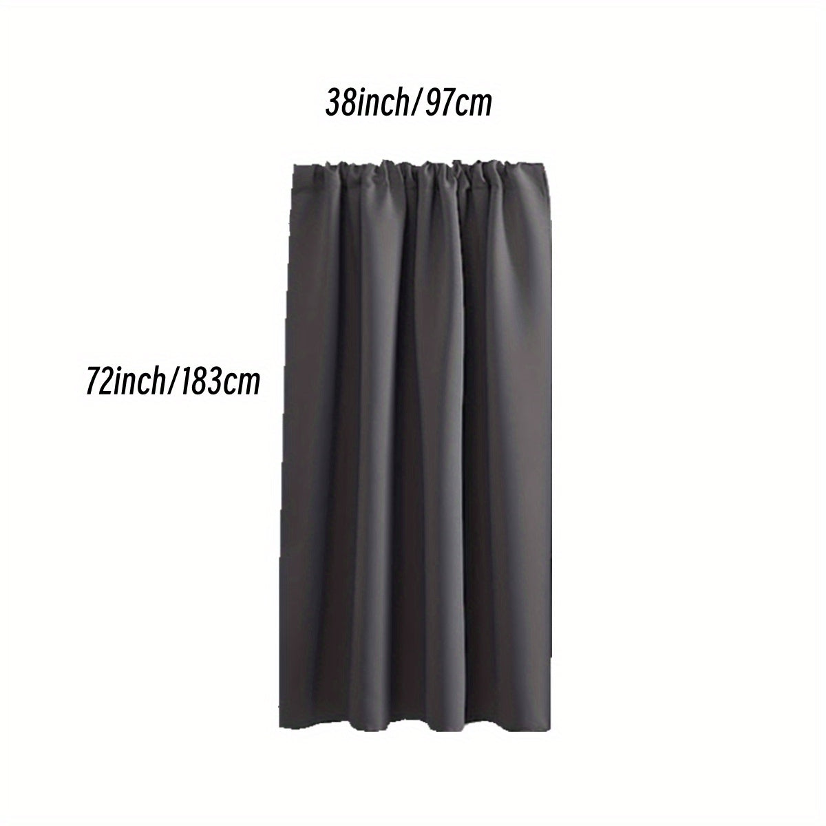 1PC Insulated Rod Pocket Bedroom Blackout Curtains for Room Darkening and Noise Reduction