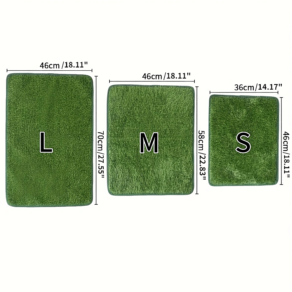 Reusable dog grass mat for pet training, odor-control artificial lawn with non-slip backing for indoor or outdoor use.