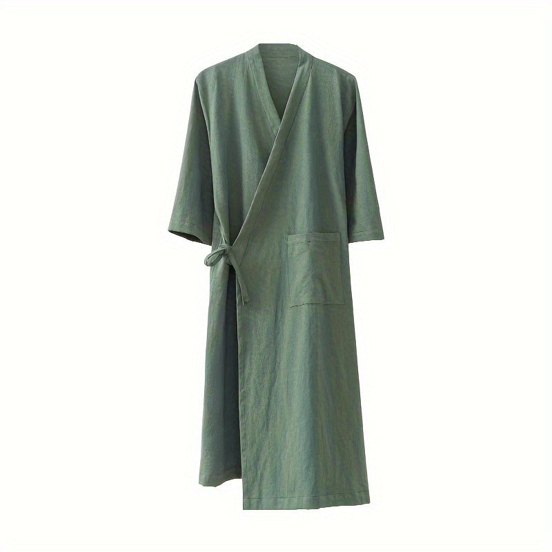 Soft, absorbent bathrobe with pocket, perfect for men and women. Quick-drying and comfortable for daily use at home.