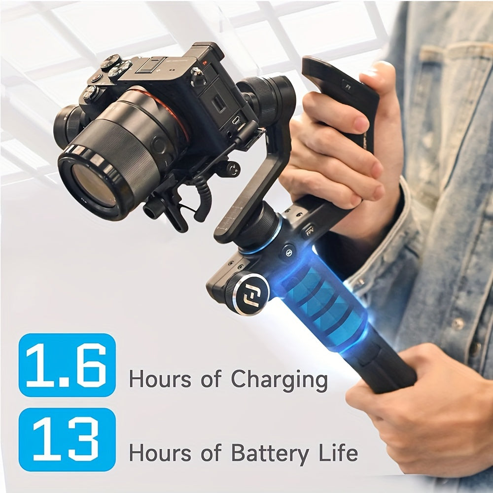 FeiyuTech Scorp Mini: Stabilizer for Mirrorless Cameras, Compact Cameras, Action Cameras, Gopro, iPhone 15 Pro, with Touch Screen, 1.18KG Payload.