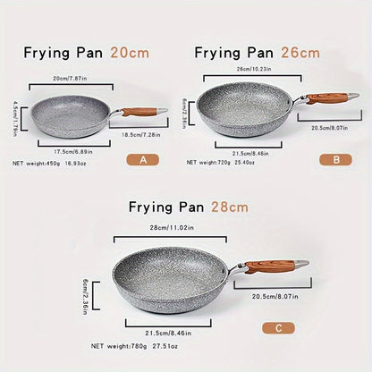 1-piece Cornstone flat bottom frying pan that is also a non-stick pan, milk pot, and soup pot. This home cookware is compatible with induction cookers.