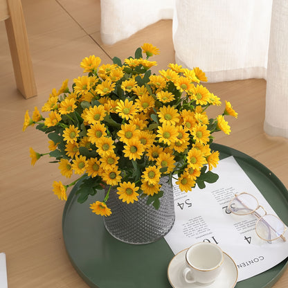 Sunflowers, daisies, chamomile, chrysanthemum - wedding and home decoration materials.