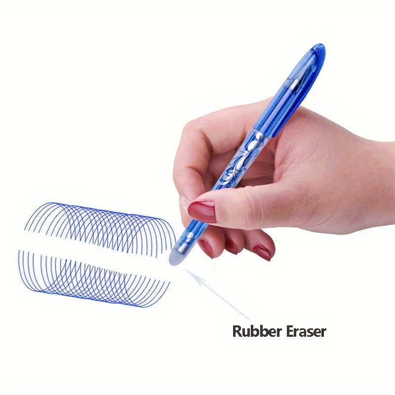 Set of 13 or 20 erasable pens with 0.5 refill, washable handle. Perfect for office or school use.