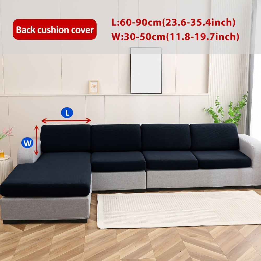 1 piece water-resistant sofa cover with classic elasticity, non-slip design, and easy care to protect and style furniture.