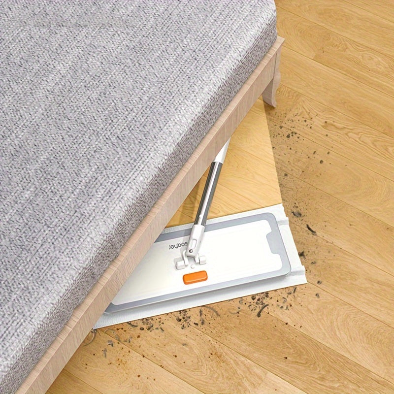 The Joybos Adjustable Electrostatic Dust Mop makes cleaning hard-to-reach areas in your living room, bedroom, bathroom, and kitchen a breeze. With automatic clamping and a hands-free design, this mop features a rotatable, long handle for efficient