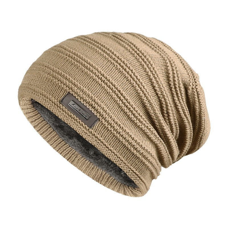 Hat for Men to Keep Warm in Winter, Fleece Knitted Outdoor Cap