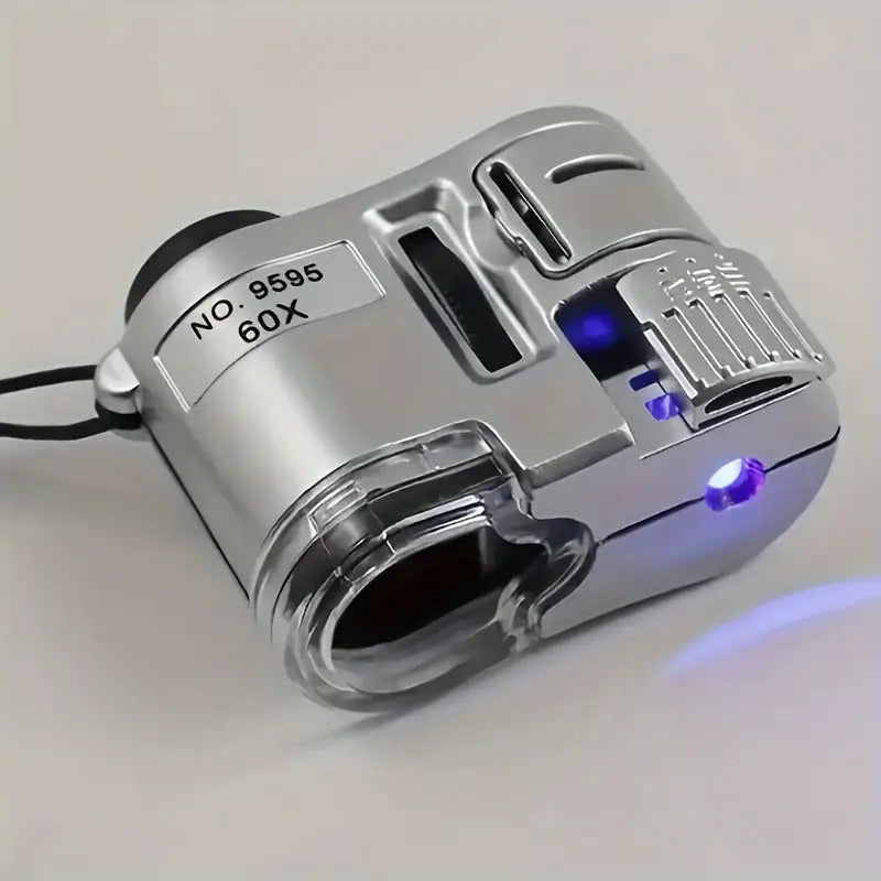 Pocket-sized LED Magnifier for jewelry, currency detection, and DIY handicrafts.