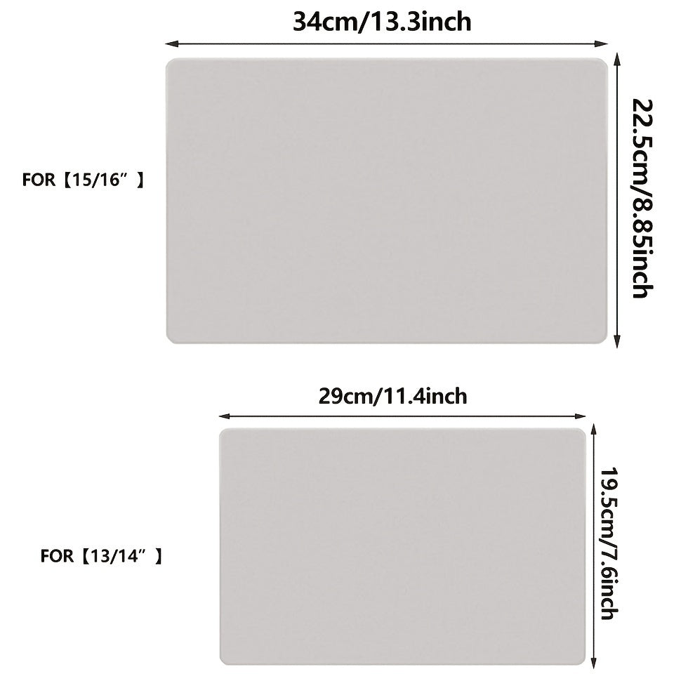 MacBook va Air ekranlari va klaviaturalari uchun bir nechta o'lchamdagi yumshoq mikrofiber tozalash matolari.