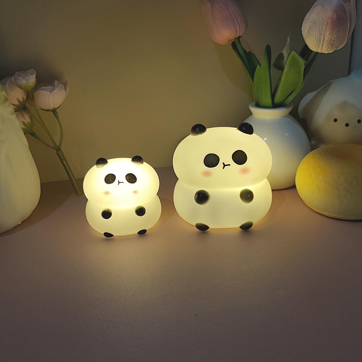 Freestanding Panda LED Nightlight with Toggle Control, Battery Powered, Ideal Gift for Loved Ones