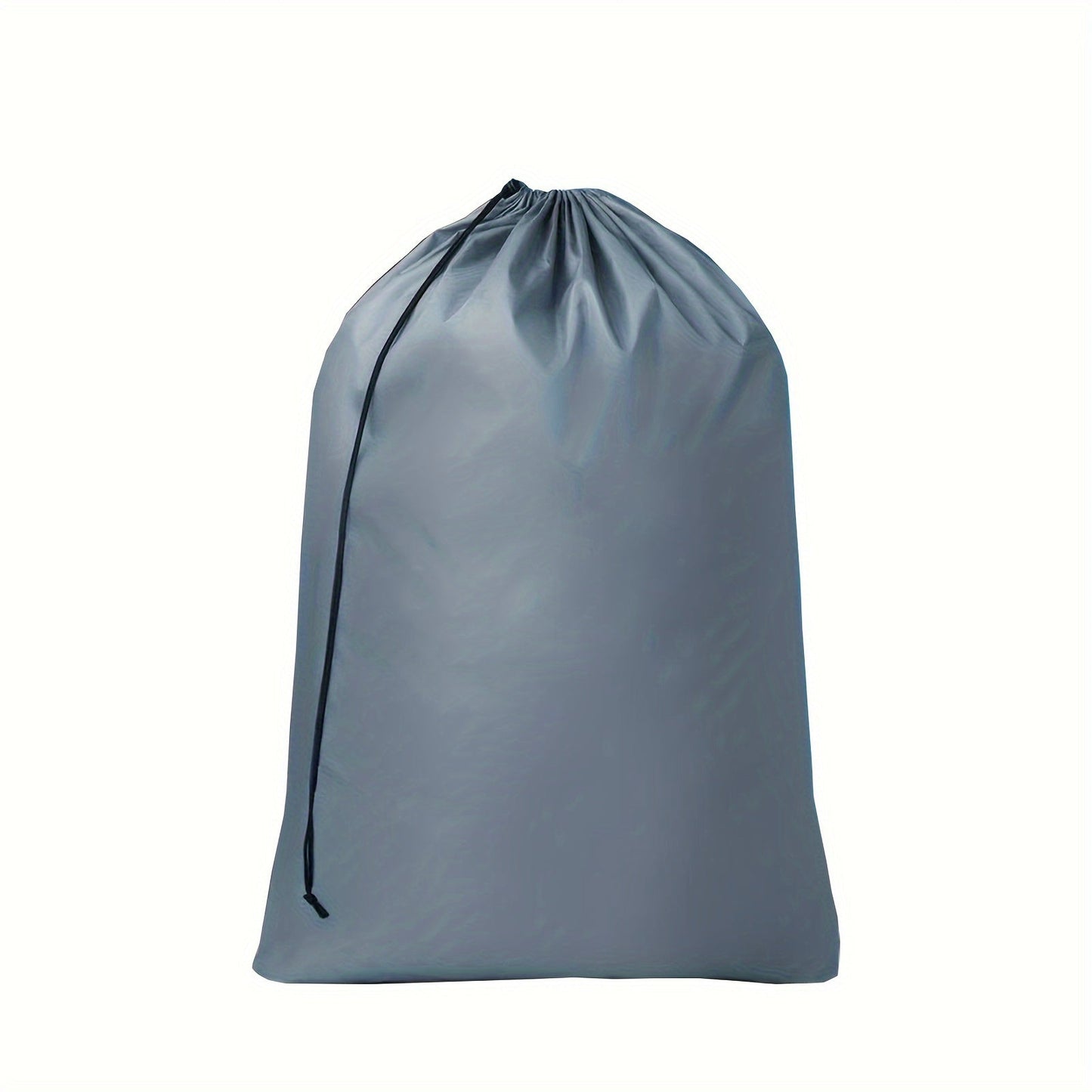 One or two pieces of Nylon Laundry Bags featuring a drawstring closure. These machine washable bags are perfect for storing dirty clothes during travel or for delicate items. They are heavy-duty and easy to fit into baskets or hampers. Each bag measures