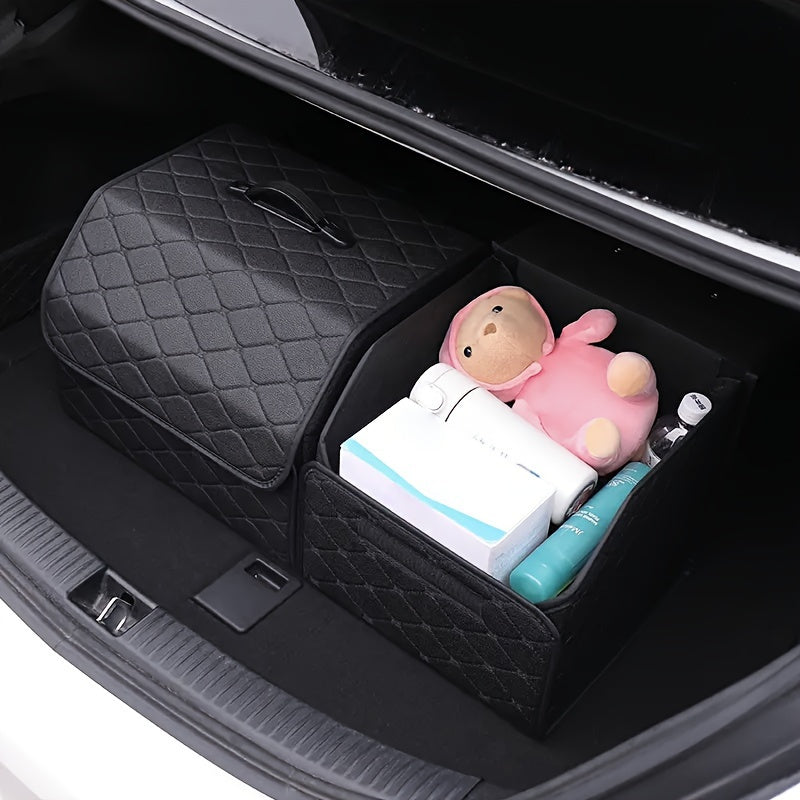 1pc Collapsible Car Trunk Organizer for Toys, Food and Automotive Accessories