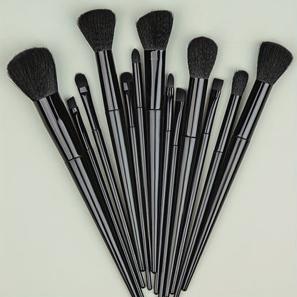 Full set of soft synthetic brushes for quick and easy makeup application, suitable for beginners and professional makeup artists. Convenient for travel. Perfect Valentine's Day gift.