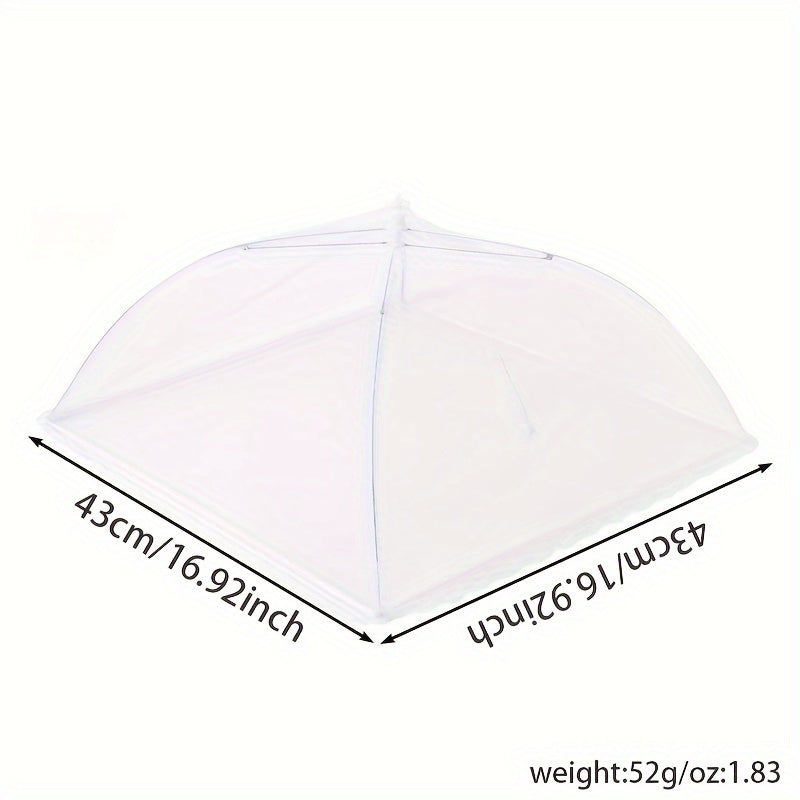 Mesh food cover tent for outdoor dining, picnics, BBQs, and parties - foldable, washable, and insect-proof.