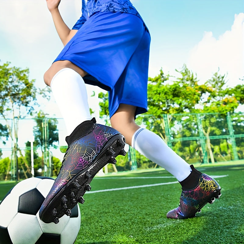 High-performance soccer cleats for all seasons, offering lightweight, non-slip, and shock-absorbing features.