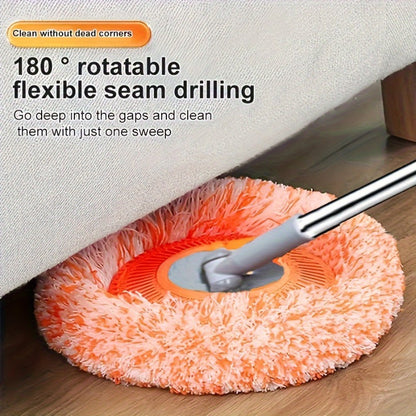 The Versatile 190.5cm Adjustable Dust Mop comes with 4 washable heads and is suitable for cleaning floors, walls, windows, and ceilings. Made of absorbent polyester, this mop is ideal for home use.