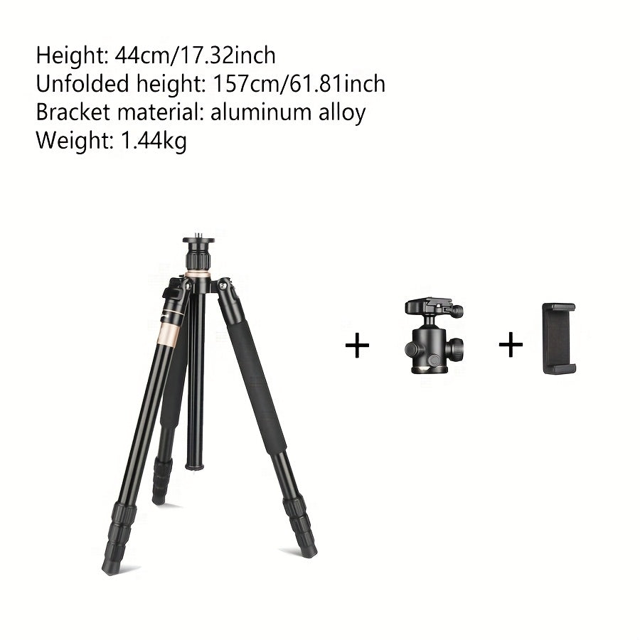 Lightweight horizontal pole with small camera swing arm for shooting vertically at 90 degrees. Compatible with DSLR, mirrorless cameras, and mobile phones. Bottom interface is 3/8 inch and