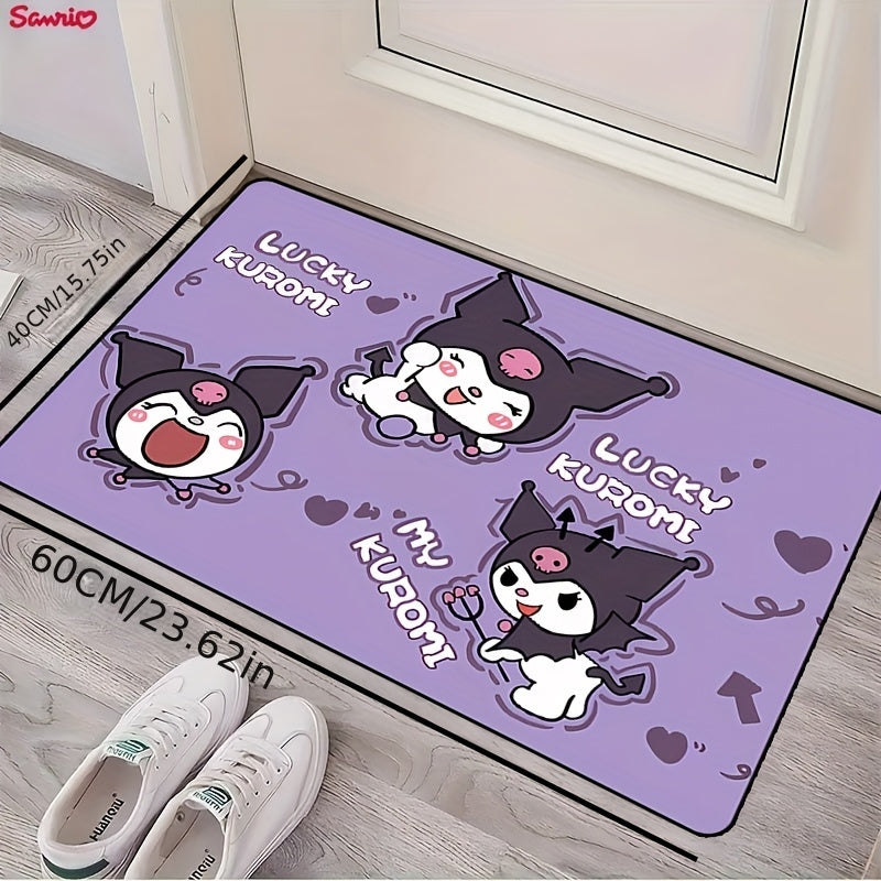 Soft and Non-Slip Sanrio Area Rug - Ideal for Bedrooms, Entryways, and Hallways - Easy-to-Clean Polyester Home Decor Rug