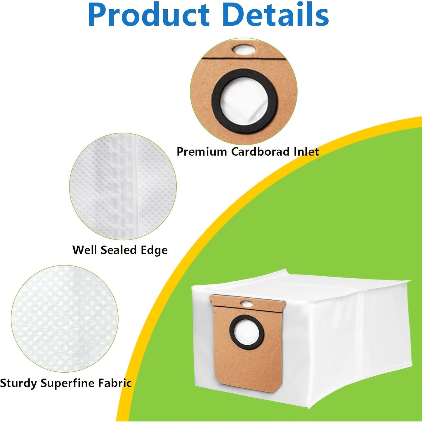 Get 5 Premium Vacuum Dust Bags for Eufy L60/L50, Haier H9+ & More - Simple to Install, 2.5L High-Efficiency Replacement Bags for Fresher Air