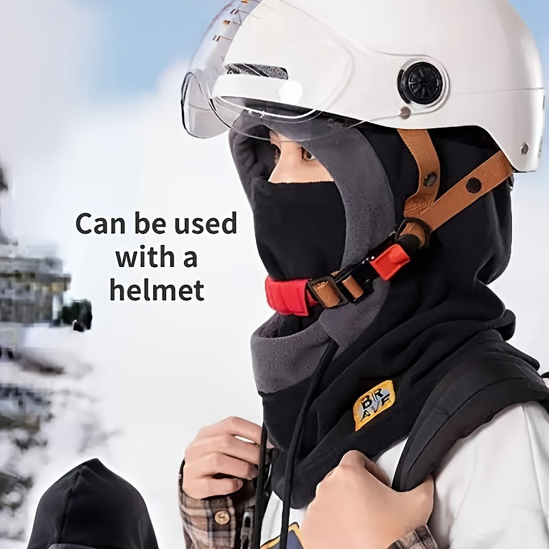 Stay protected and warm with Elementdefender's versatile winter balaclava. This windproof piece is perfect for a variety of outdoor activities such as skiing, cycling, and hiking. Made of breathable polyester, it ensures comfort and convenience no matter