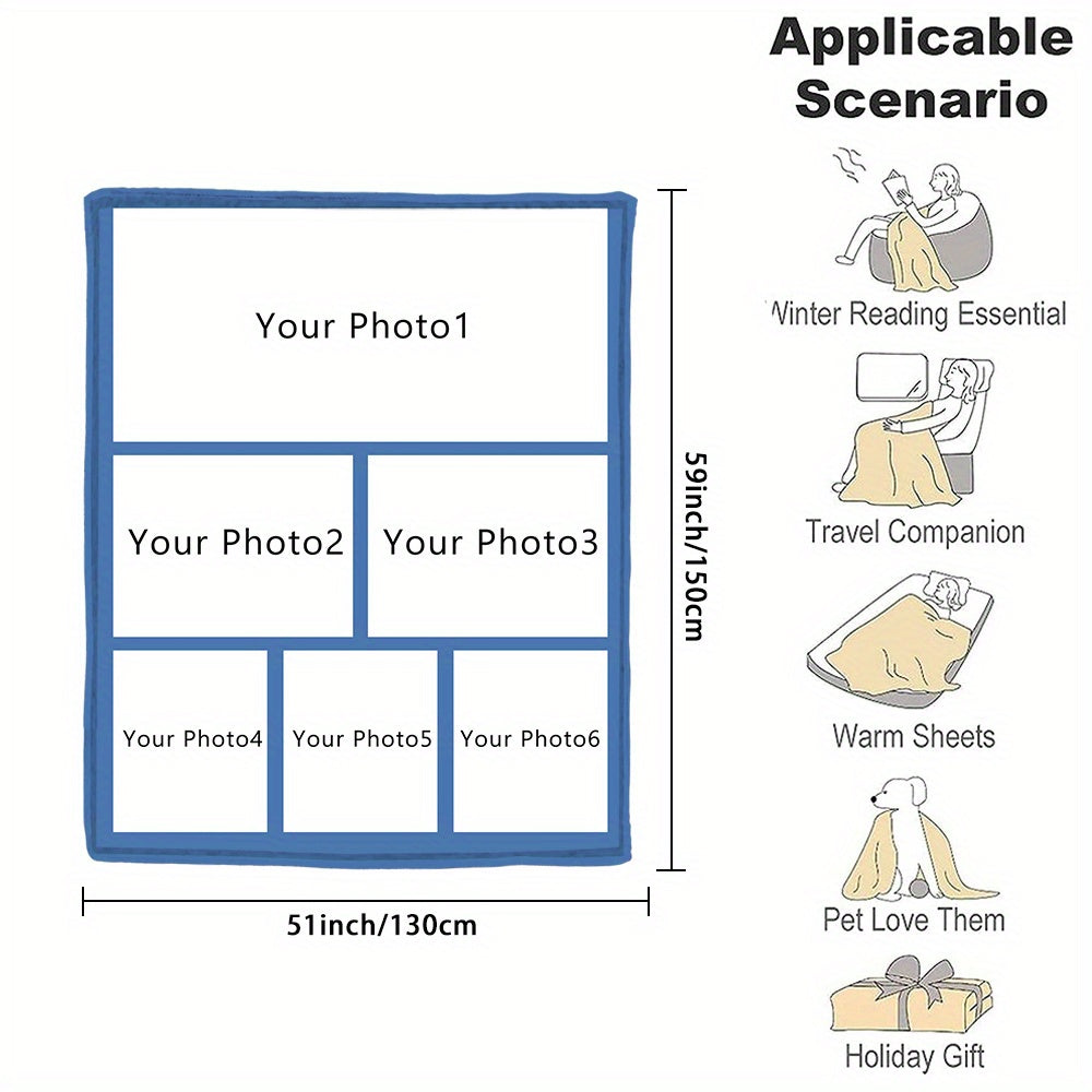 Настройте фланелевое фотопокрывало - уютный и мягкий плед с вашим изображением - идеально подходит для подарков, дома, офиса или для комфортного использования в пути.