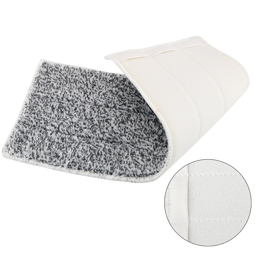 Home cleaning mop replacement pad set includes 4 pieces of washable spray mop pads and 6 pieces of replacement microfiber pads. Features dust removal cloth for easy cleaning. Mop accessories for effective home cleaning.